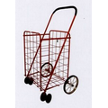 Large Swift Wheel Metal Shopping Cart w/ 6 Wheels